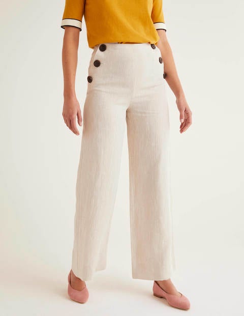 Imogen Linen Pants - Ecru Imogen Linen Pants - Ecru