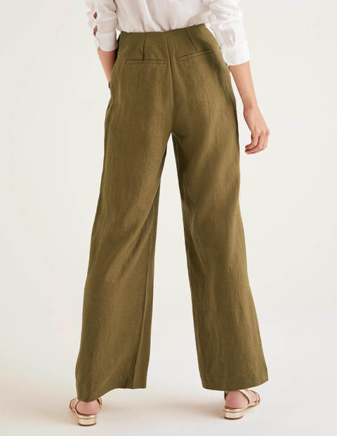 Falmouth Leinenhose - Klassisches Khaki Falmouth Leinenhose - Klassisches Khaki