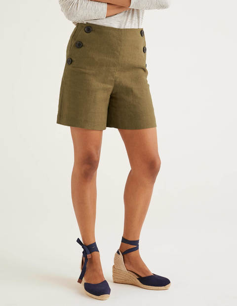 Falmouth Leinenshorts - Klassisches Khaki Falmouth Leinenshorts - Klassisches Khaki