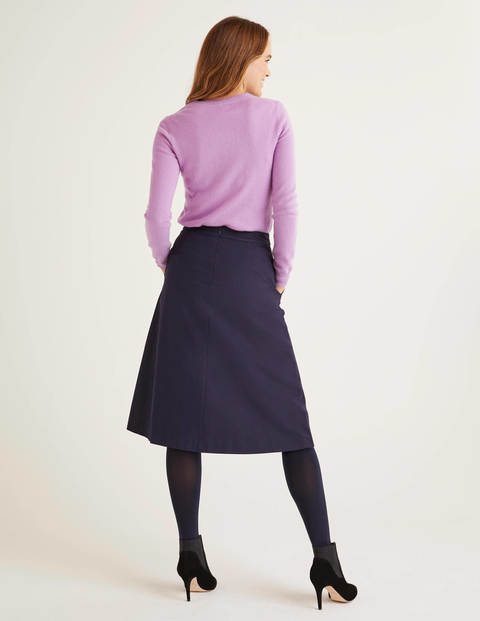 Eyre Embroidered Skirt - Navy Floral Eyre Embroidered Skirt - Navy Floral