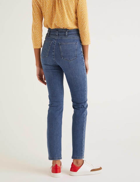 Tie Waist Straight Jeans - Mid Vintage Tie Waist Straight Jeans - Mid Vintage