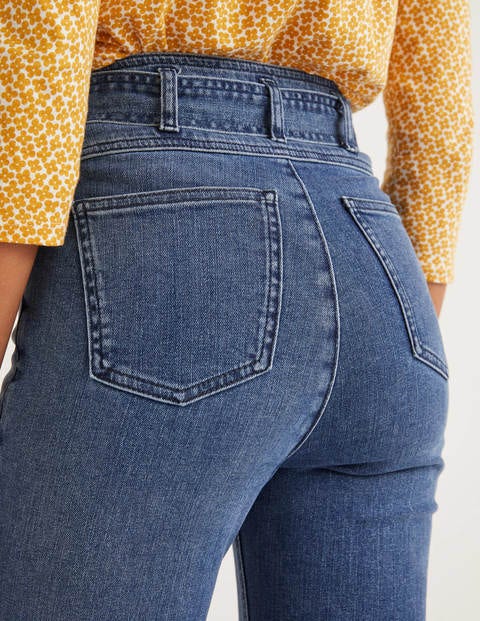 Tie Waist Straight Jeans - Mid Vintage Tie Waist Straight Jeans - Mid Vintage