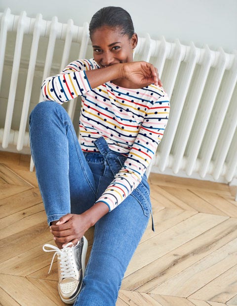 Tie Waist Straight Jeans - Mid Vintage Tie Waist Straight Jeans - Mid Vintage