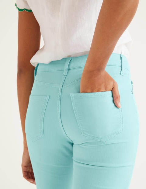 Schmale 7/8-Hose mit geradem Schnitt - Eisblau Schmale 7/8-Hose mit geradem Schnitt - Eisblau