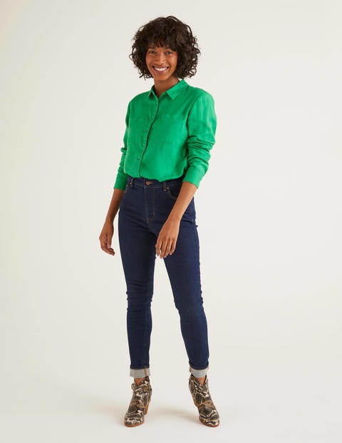 Linen Shirt - Rich Emerald Linen Shirt - Rich Emerald