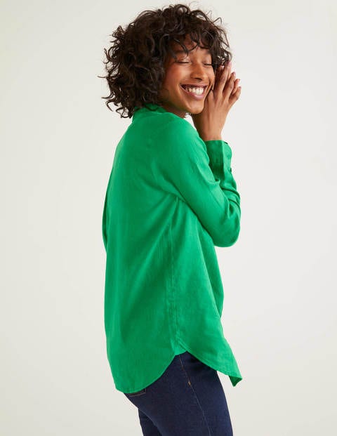 Linen Shirt - Rich Emerald Linen Shirt - Rich Emerald
