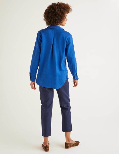 Linen Shirt - Cobalt Linen Shirt - Cobalt