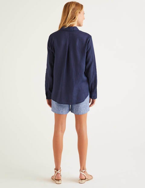 Linen Shirt - Navy Linen Shirt - Navy