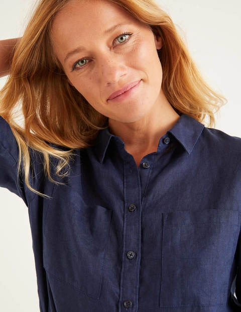 Linen Shirt - Navy Linen Shirt - Navy
