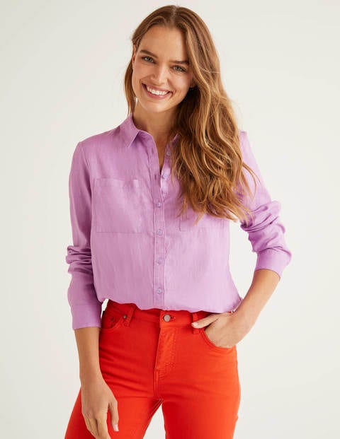 Linen Shirt - Lupin Linen Shirt - Lupin