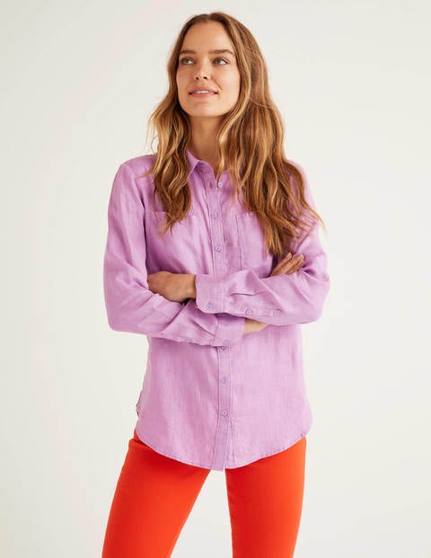 Linen Shirt - Lupin Linen Shirt - Lupin
