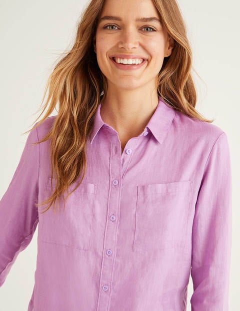 Linen Shirt - Lupin Linen Shirt - Lupin