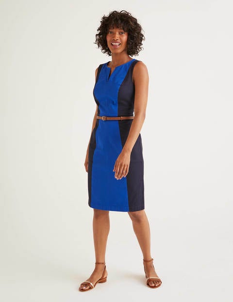 Helena Chino Dress - Bright Blue 