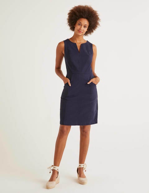 Helena Chino Dress - Navy Helena Chino Dress - Navy