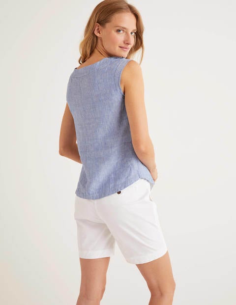 Top Julianne en lin - Chambray Top Julianne en lin - Chambray