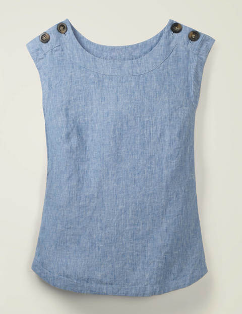 Top Julianne en lin - Chambray Top Julianne en lin - Chambray