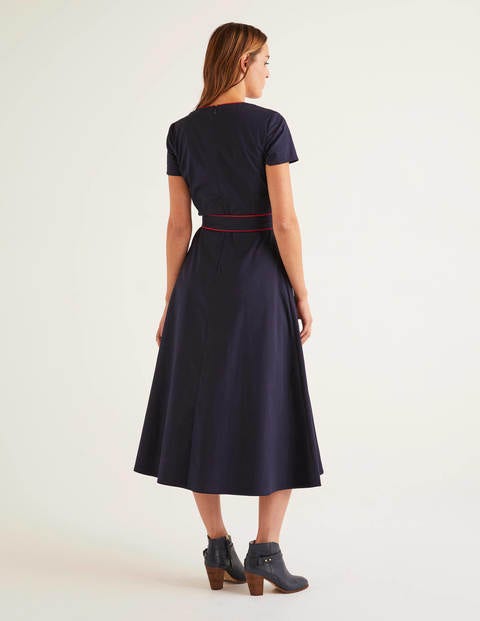 Daisy Button Detail Dress - Navy Daisy Button Detail Dress - Navy