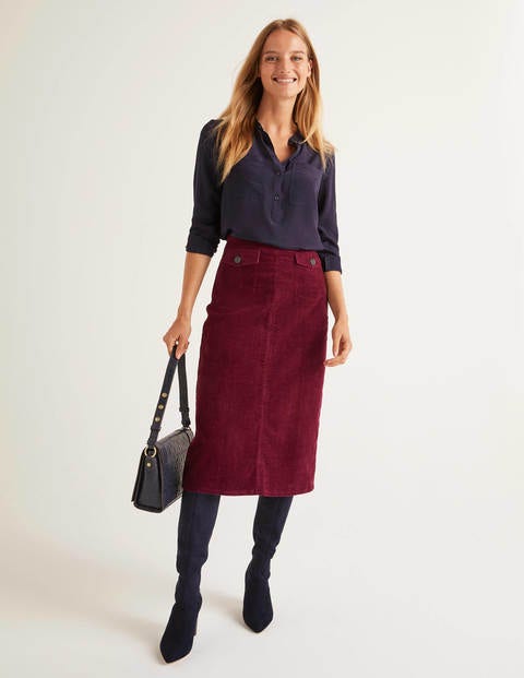 Silk Collarless Blouse - Navy Silk Collarless Blouse - Navy