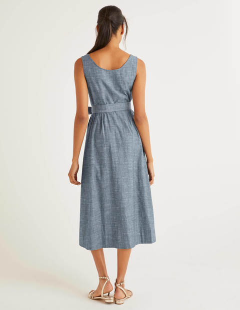 Joanna Button Through Dress - Chambray Joanna Button Through Dress - Chambray