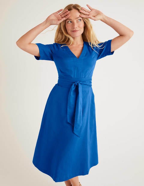 Lily Belted Dress - Bold Blue Lily Belted Dress - Bold Blue