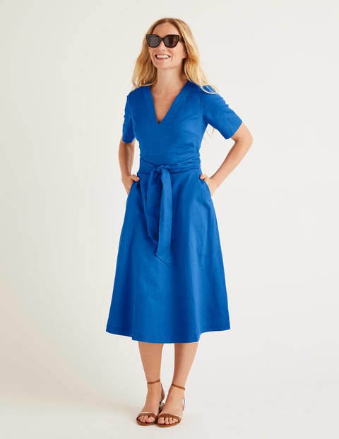Lily Belted Dress - Bold Blue Lily Belted Dress - Bold Blue