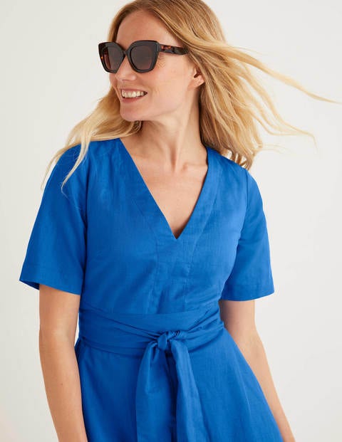 Lily Belted Dress - Bold Blue Lily Belted Dress - Bold Blue