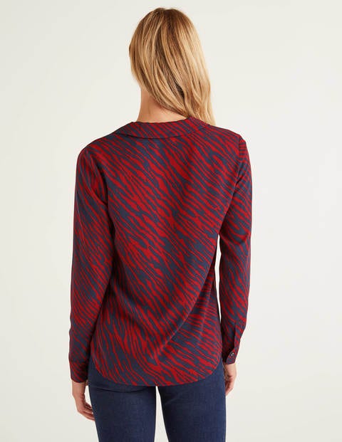 Tamara Bluse - Weihnachtssternrot, Safari Tamara Bluse - Weihnachtssternrot, Safari