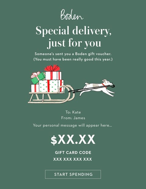 E Gift Voucher - Design 1 E Gift Voucher - Design 1