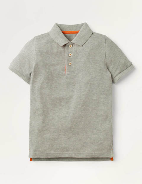Piqué Polo Shirt - Grey Marl Piqué Polo Shirt - Grey Marl