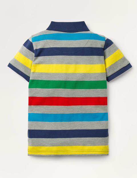 Piqué Polo - Grey Marl Multi Piqué Polo - Grey Marl Multi