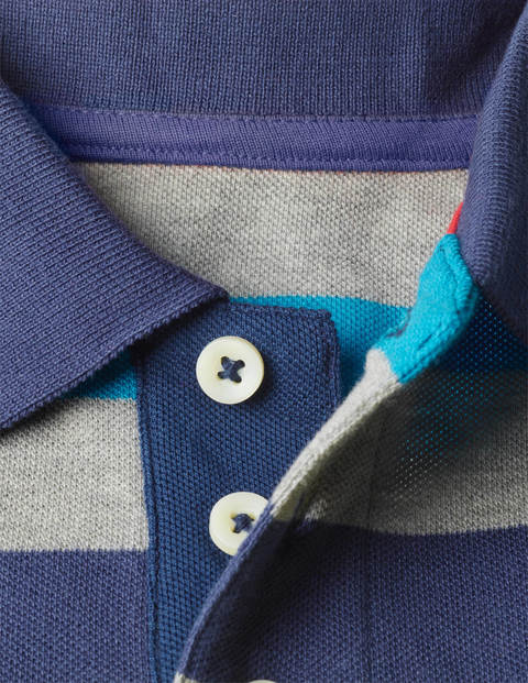 Piqué Polo - Grey Marl Multi Piqué Polo - Grey Marl Multi