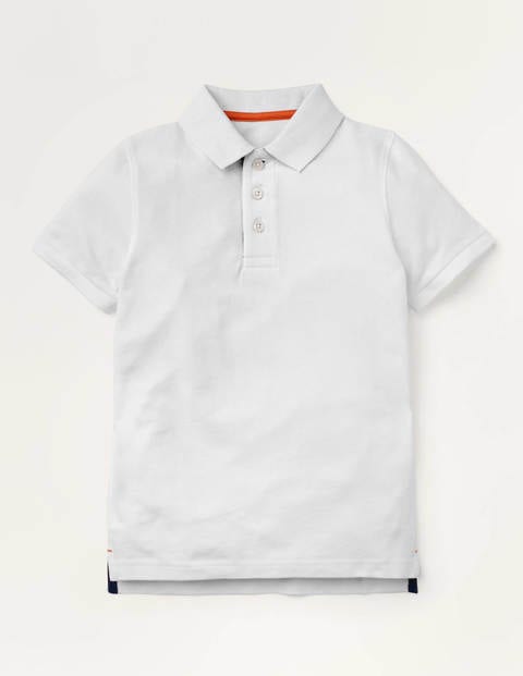 Piqué Polo Shirt - White Piqué Polo Shirt - White