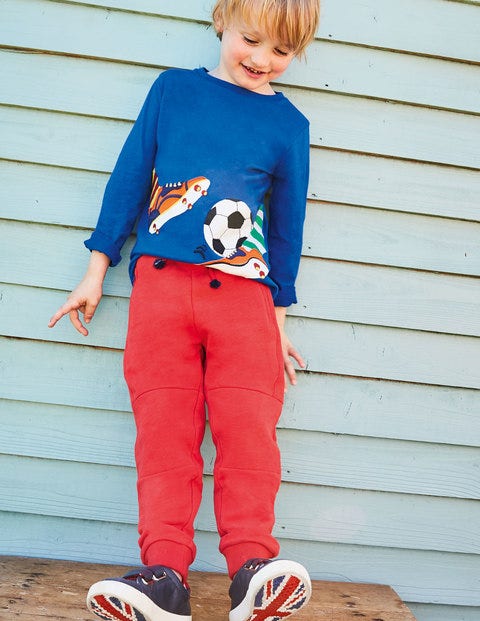 Sweathose mit verstärkter Kniepartie - Rockabilly-Rot Sweathose mit verstärkter Kniepartie - Rockabilly-Rot
