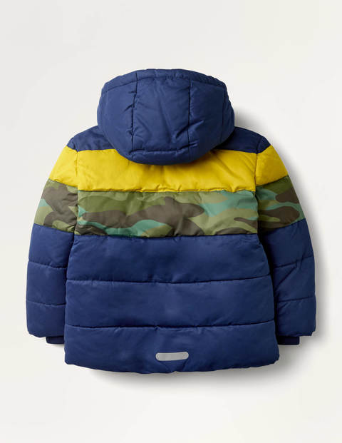Shower-Resistant Padded Jacket - College Navy/Camouflage Shower-Resistant Padded Jacket - College Navy/Camouflage