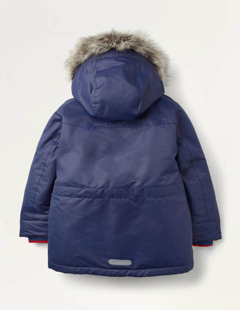 Parka imperméable cosy - Bleu marine universitaire Parka imperméable cosy - Bleu marine universitaire