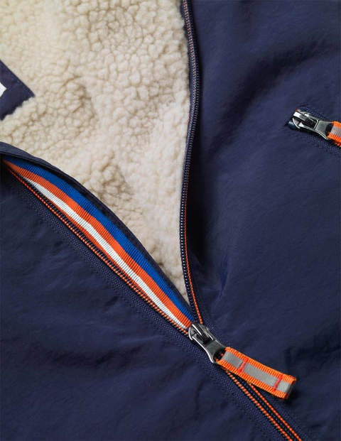 Cosy Sherpa-lined Anorak - College Navy Cosy Sherpa-lined Anorak - College Navy
