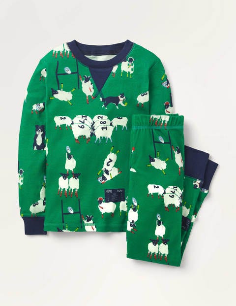 Cosy Long John Pyjamas - Highland Green Rugby Ewenion Cosy Long John Pyjamas - Highland Green Rugby Ewenion