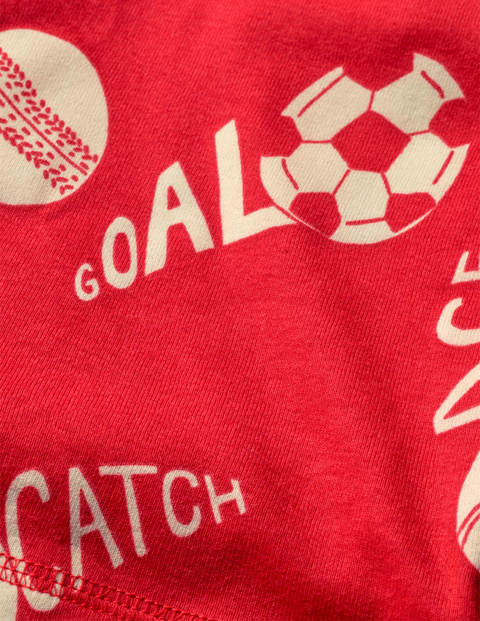 Glow-in-the-Dark Long Pyjamas - Rockabilly Red Goal Glow-in-the-Dark Long Pyjamas - Rockabilly Red Goal