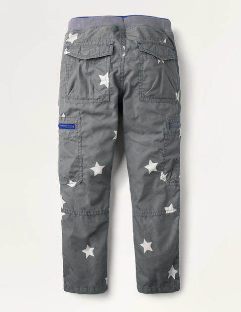 Cargohose mit kuscheligem Futter - Pflastersteingrau, Verteilte Sterne Cargohose mit kuscheligem Futter - Pflastersteingrau, Verteilte Sterne