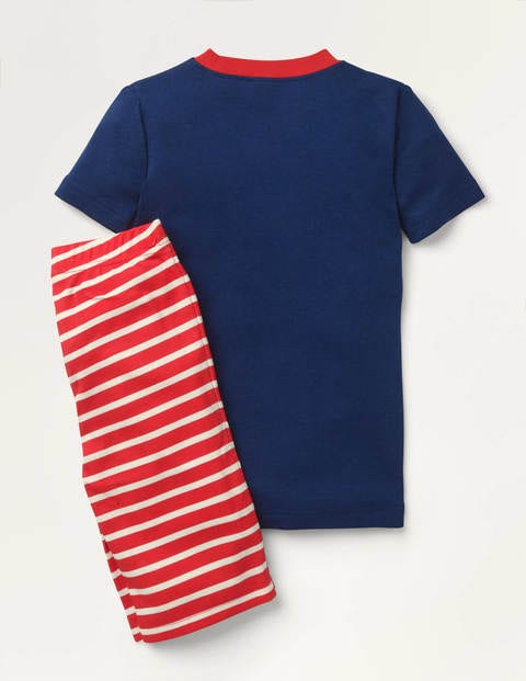 Cosy Short John Pajamas - College Navy/Red Football Cosy Short John Pajamas - College Navy/Red Football
