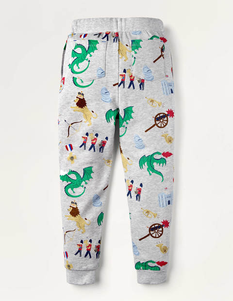 Gemusterte Jogginghose - Grau Meliert, Sprouts Abenteuer Gemusterte Jogginghose - Grau Meliert, Sprouts Abenteuer