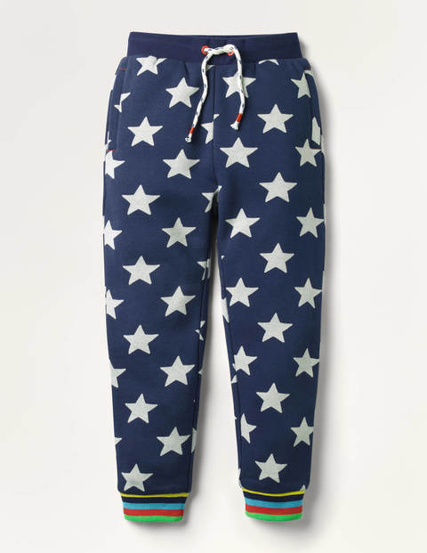 Printed Joggers - College Navy Star Printed Joggers - College Navy Star