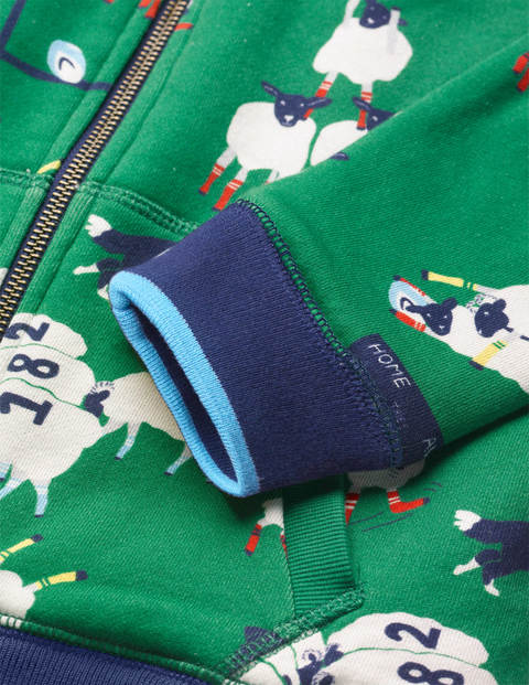 Shaggy-lined Zip-up Hoodie - Highland Green Rugby Ewenion Shaggy-lined Zip-up Hoodie - Highland Green Rugby Ewenion