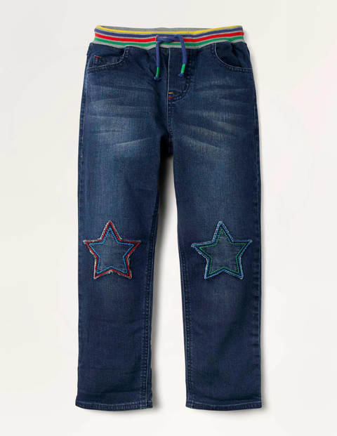 Star Knee Patch Pants - Dark Vintage Star Knee Patch Pants - Dark Vintage