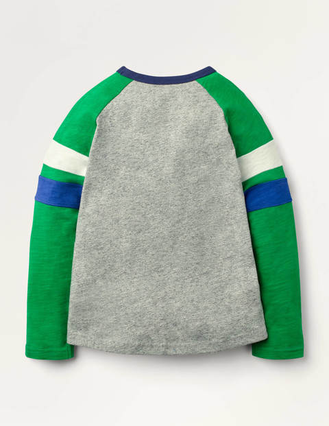 Sportliches Raglan-Shirt - Grau Meliert Sportliches Raglan-Shirt - Grau Meliert