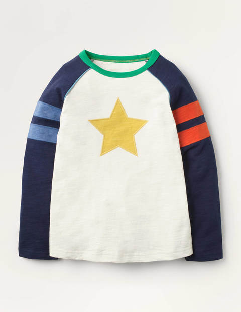 Sporty Raglan T-Shirt - Ivory Star Sporty Raglan T-Shirt - Ivory Star