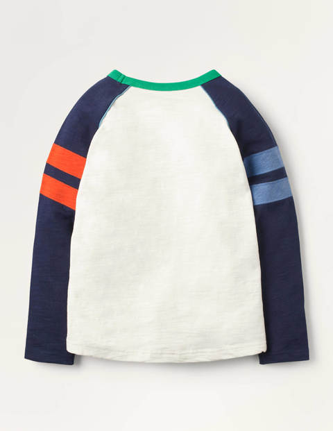 Sporty Raglan T-Shirt - Ivory Star Sporty Raglan T-Shirt - Ivory Star