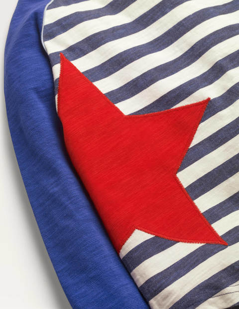 Sporty Raglan T-Shirt - Starboard Blue/Ivory Star Sporty Raglan T-Shirt - Starboard Blue/Ivory Star