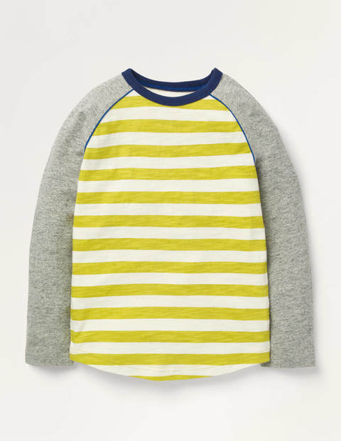 Sporty Raglan T-Shirt - Mimosa Yellow/Ivory Sporty Raglan T-Shirt - Mimosa Yellow/Ivory