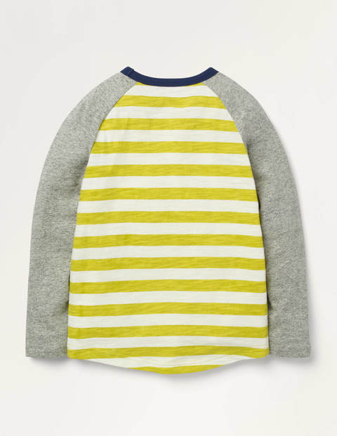 Sporty Raglan T-Shirt - Mimosa Yellow/Ivory Sporty Raglan T-Shirt - Mimosa Yellow/Ivory